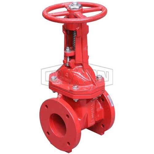 VALVE, GATE, RESILIENT WEDGE, OS&Y, FLANGE X FLANGE, 6 INCHES