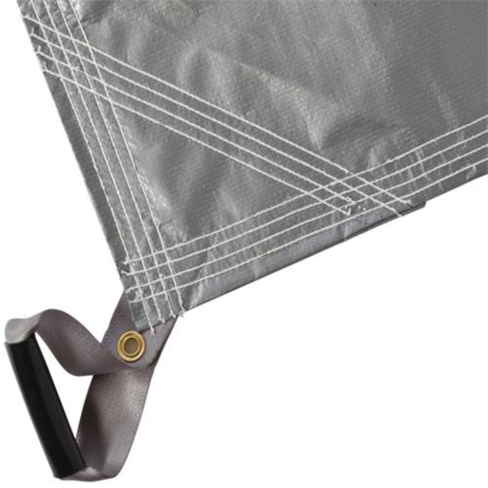 Tarpaulin, Polyethylene, Gray, 120 X120 Feet 1150117