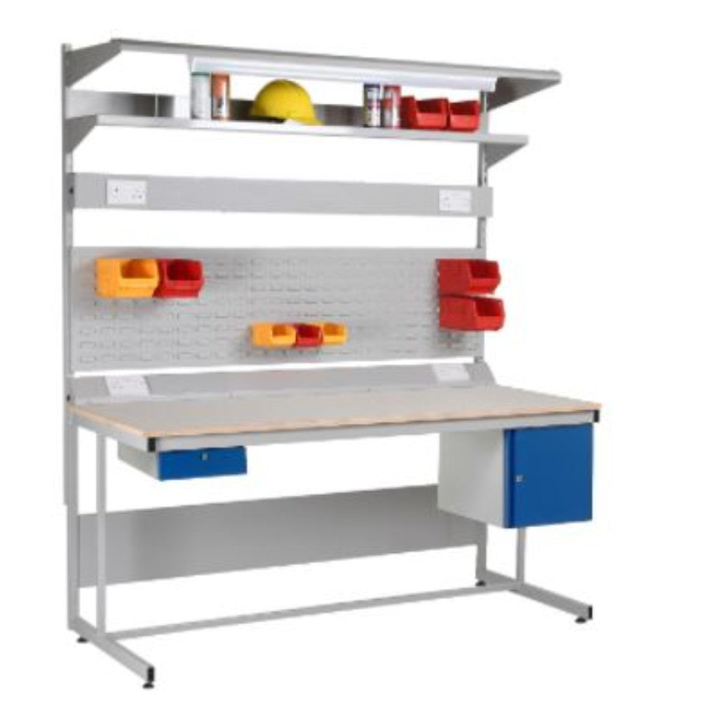 Table, Work, (Work Bench), Steel, Dark Gray, 1200 X 750 X 840 Mm  -                    Pr 39341 RH4115DG