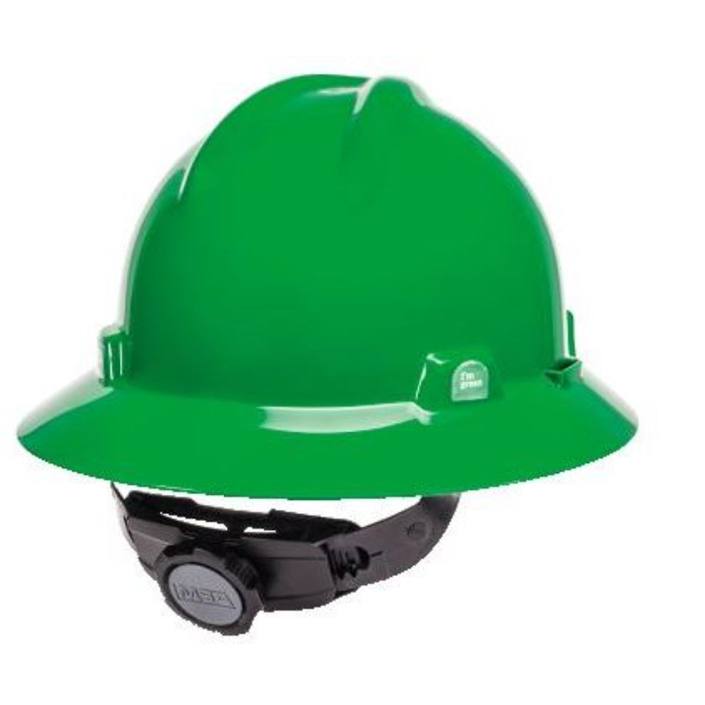 Helmet, Safety, Full Brim, Standard, Green, 11.69 X 10.51 X 7.48 Inches 10160926