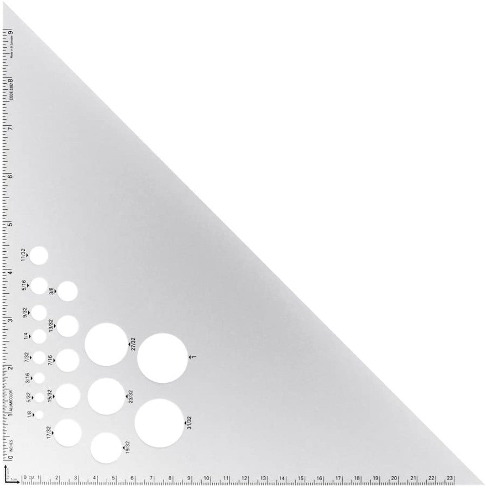 Triangle, Drafting, Aluminium, 45/90°,10 Inches 5282