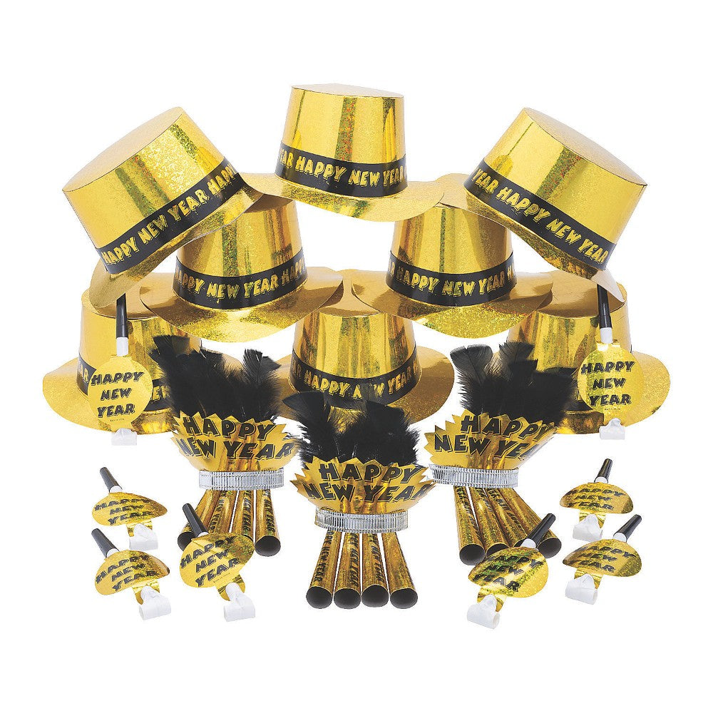 Gold New Years Eve Party Kit For 50 #13932031