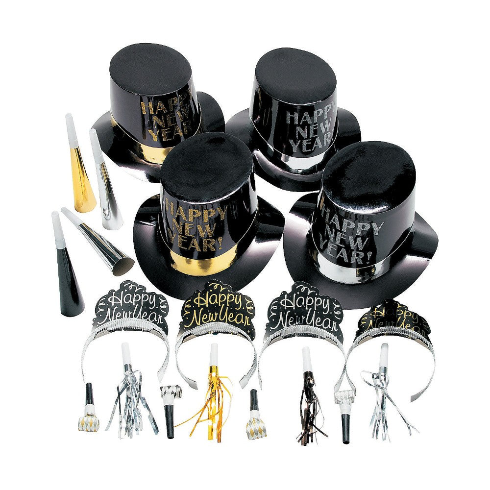 New Years Eve Elegant Celebration Countdown Party Kit For 50 #13699848