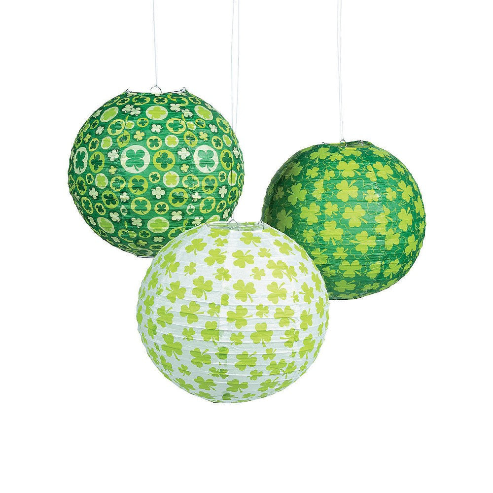 St. Patricks Day Prints Hanging Paper Lanterns #13786900