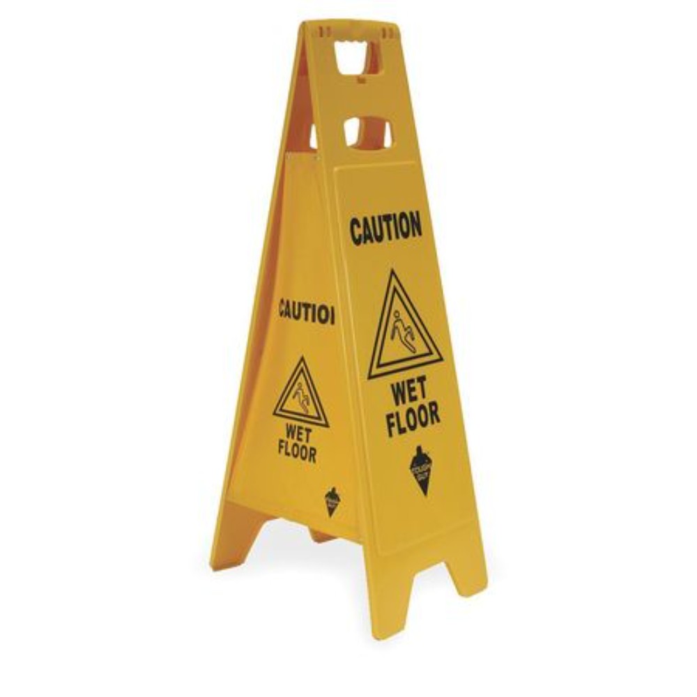 Sign, Floor Safety, "Caution Wet Floor" 2LEA7
