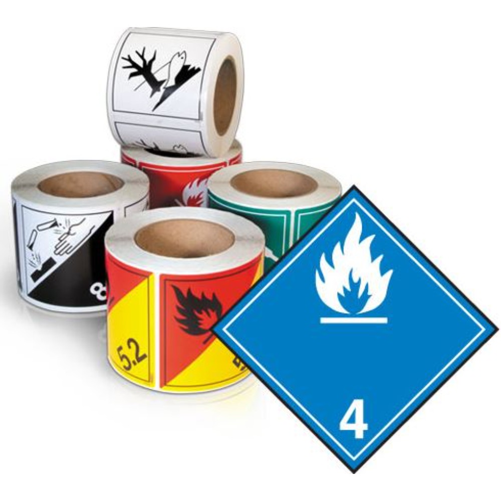 Label, Tdg, Ghs Class 4.3, Vinyil, 4 X 4 Inches TT43V