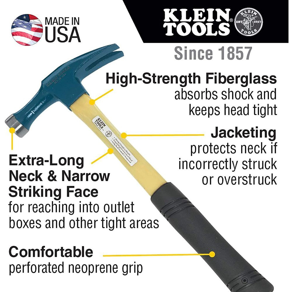 Hammer, Hand, Straight-Claw, 15", 18Oz 807-18