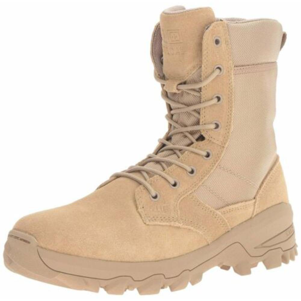 Boots, Tactical, Side Zipper, Regular, Coyote, Size 4 12337 - TagTorch