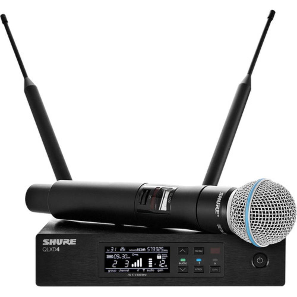 Microphone System, Wireless, W/Handheld Transmitter, 534 – 598 Mhz QLXD24/B58-H50 - TagTorch