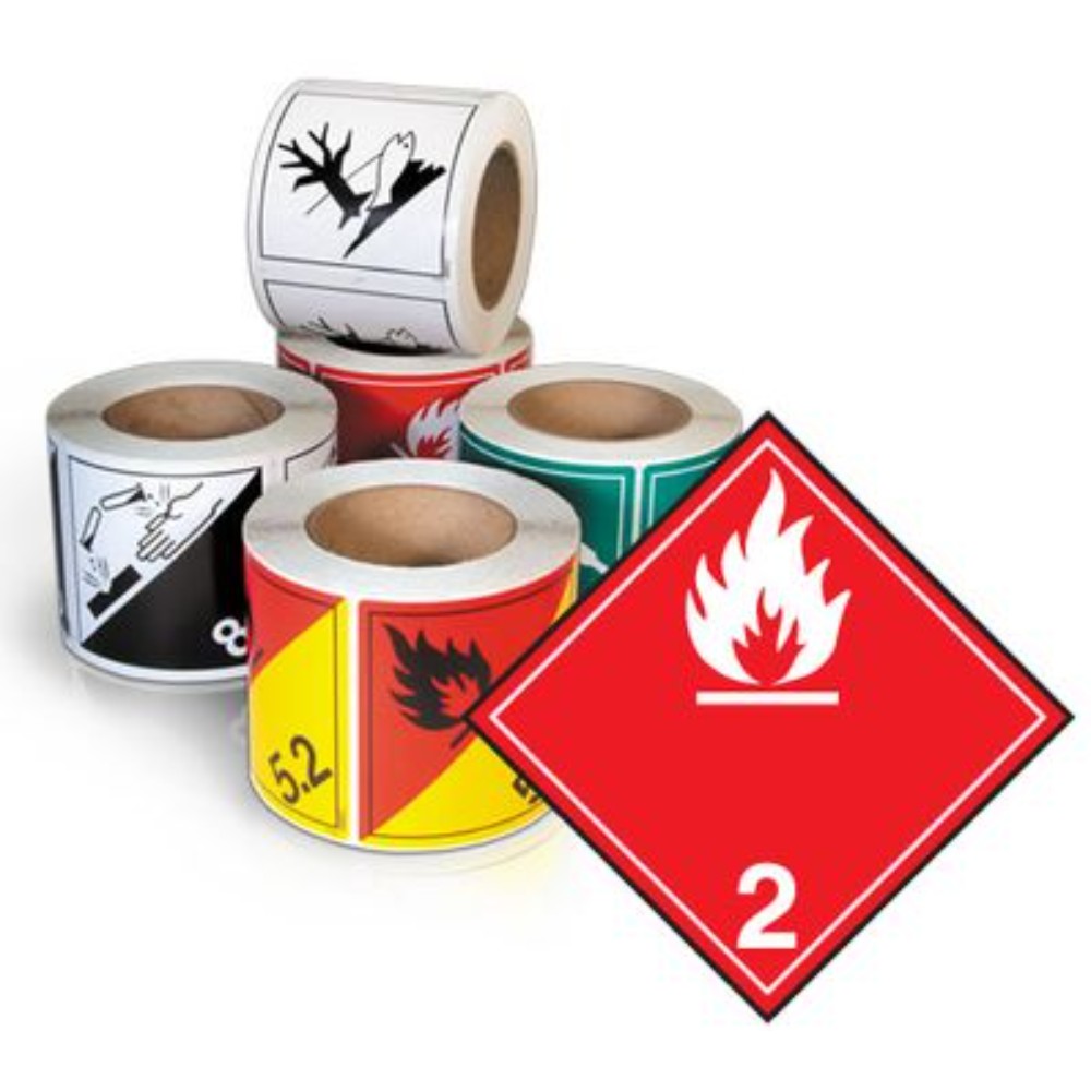 Label, Tdg, Ghs Class 2.1, Vinyil, 100Mm X 100Mm TT21V