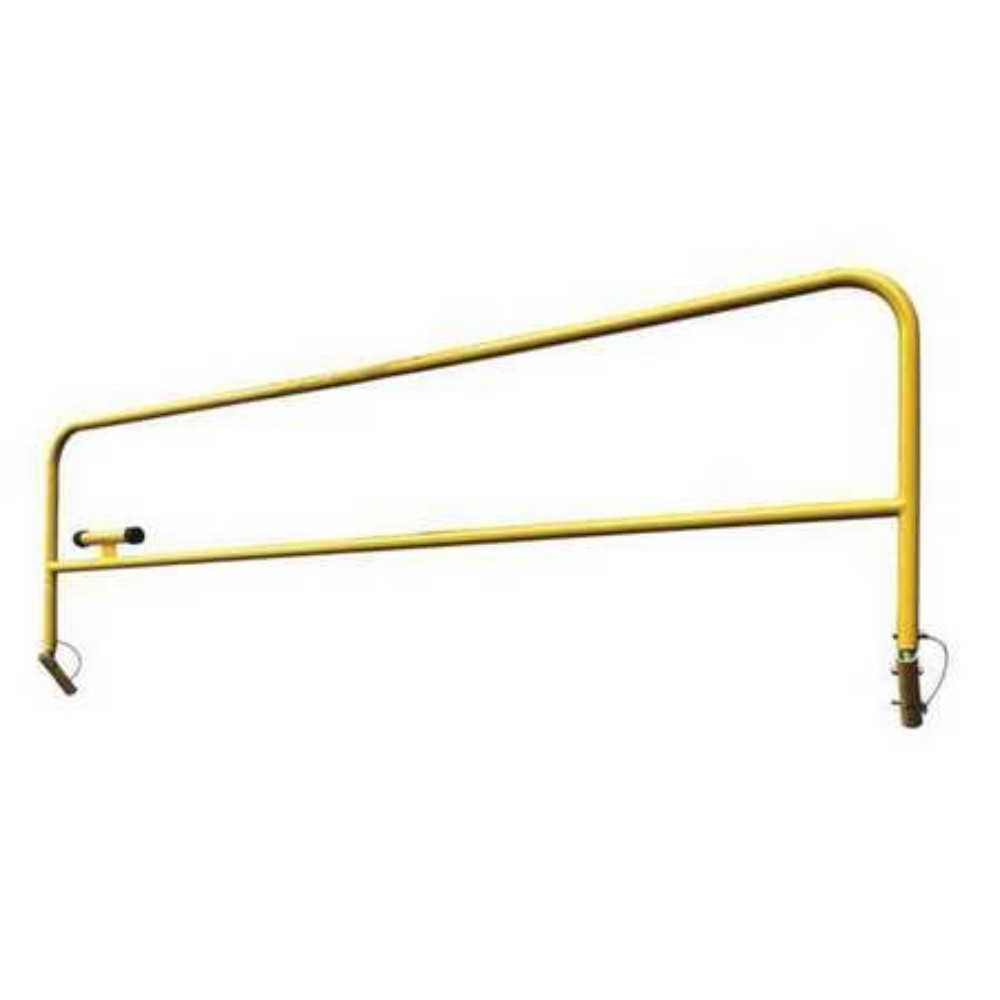 Guard Rail, Single High Starter, Steel, Yellow, 18 Inches X 2 Feet SH-S-2FT