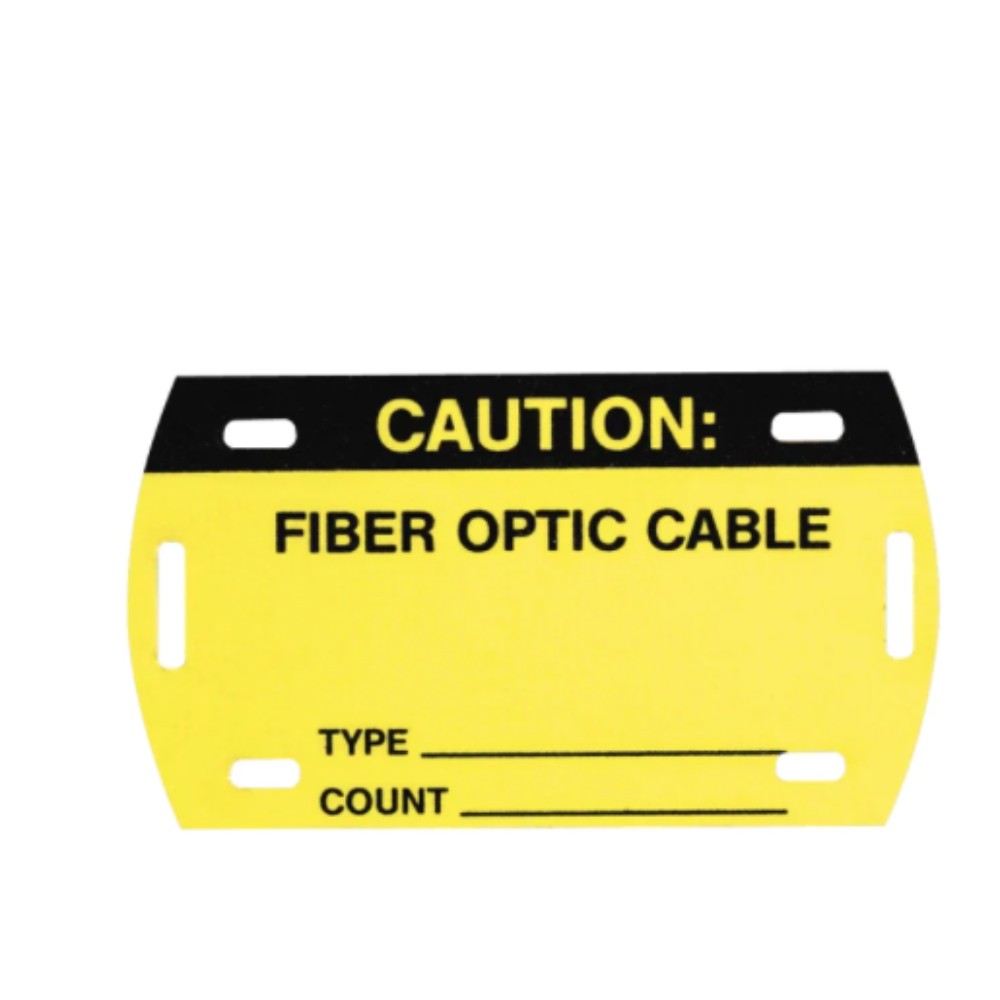 Tag, Cable Marker, Fiber Optic, 3.5"W X 2"H PST-FO