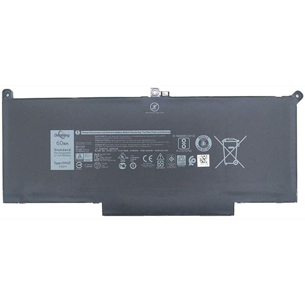 Dell Oem Original Latitude 7480 7280 4-Cell 60Wh Laptop Battery F3Ygt