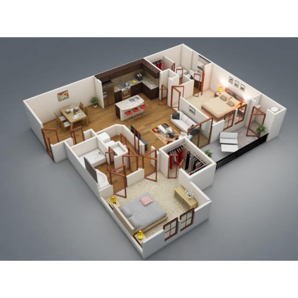 3Br/3Ba Apartments With Common Area/Kitchen - TagTorch