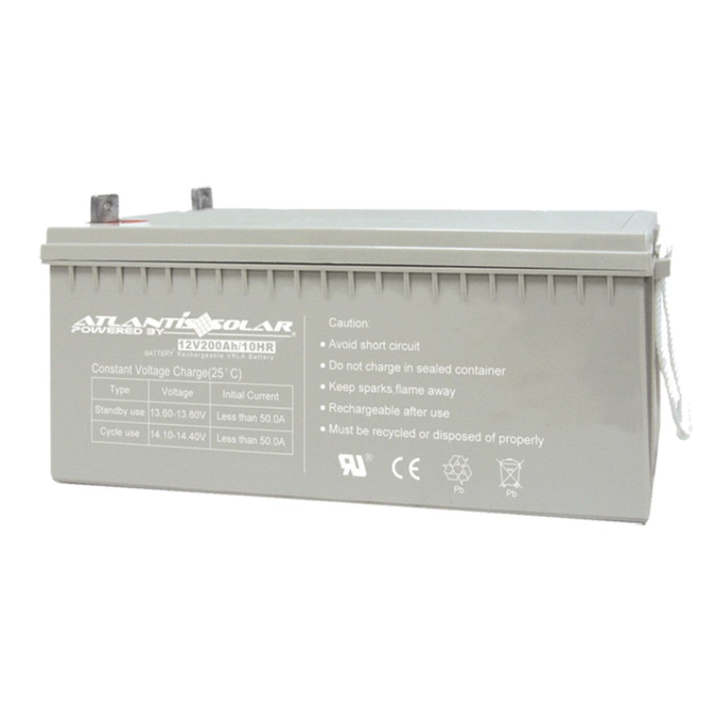 Battery :12V, 200Ah : Sealed Maintenance Free Lead Acid Battery