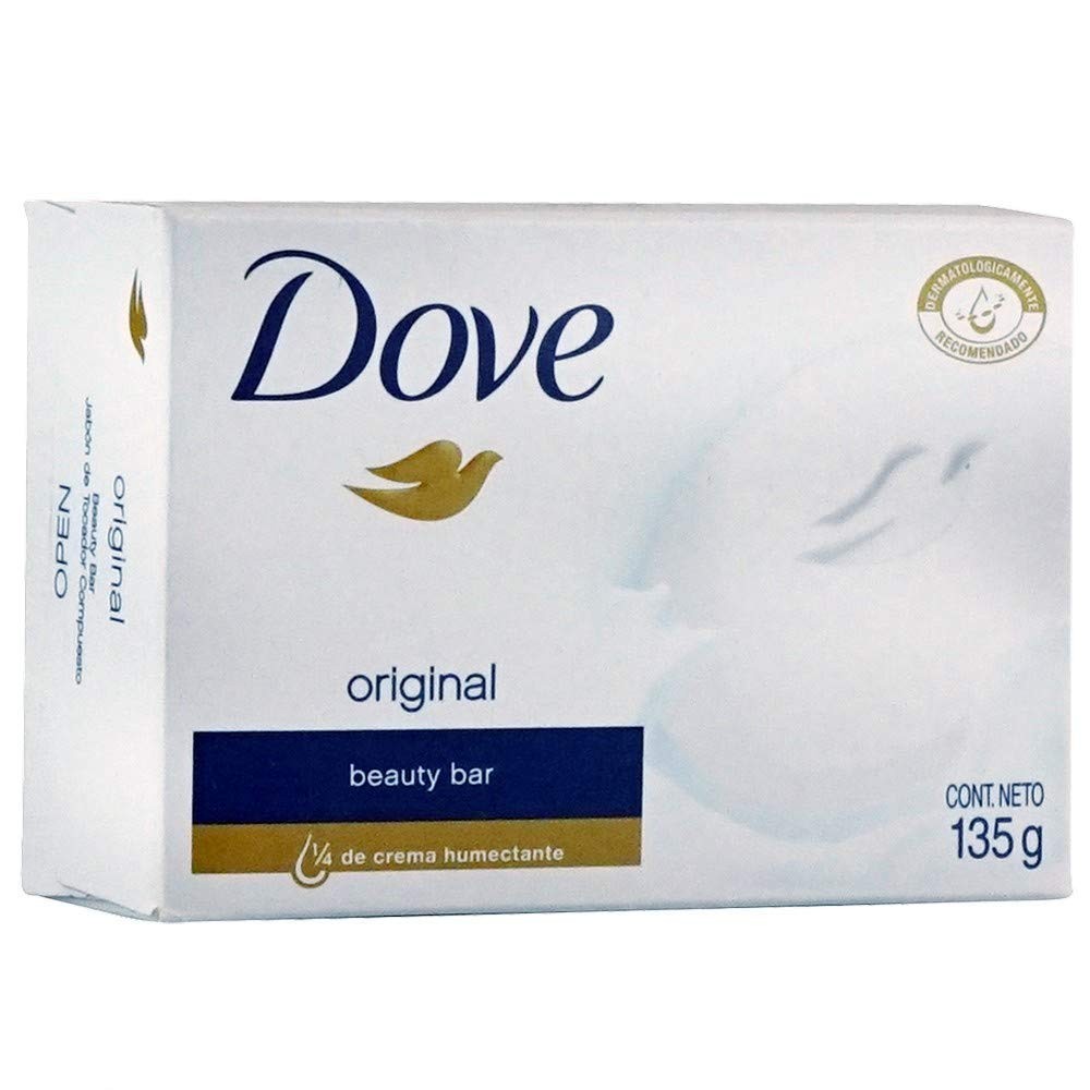 Dove White Moisturizing Cream Soap Bar 135 Gram, 10 Pcs Per Pack