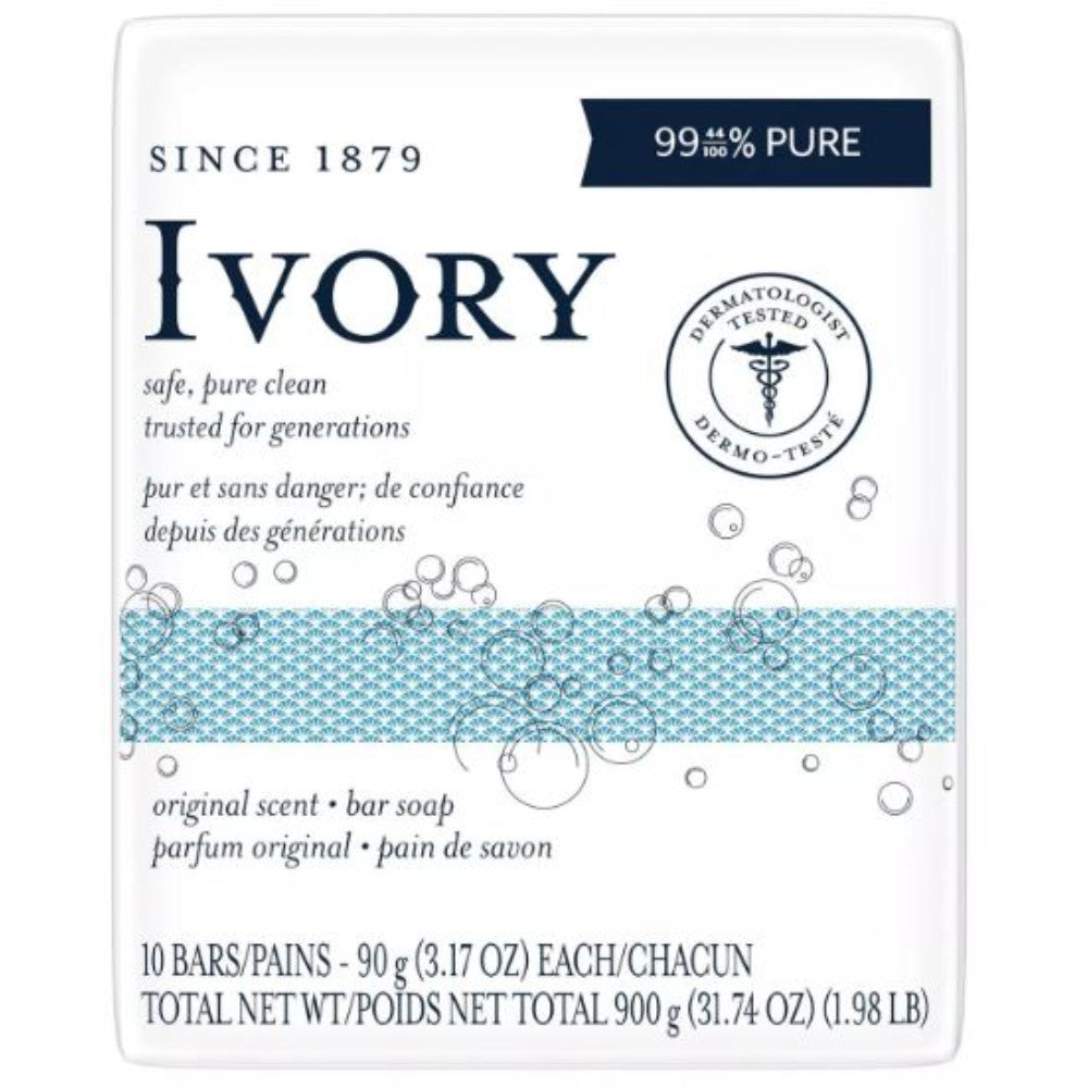 Soap, Toilet, White, Original, 10 Bars 056100007067
