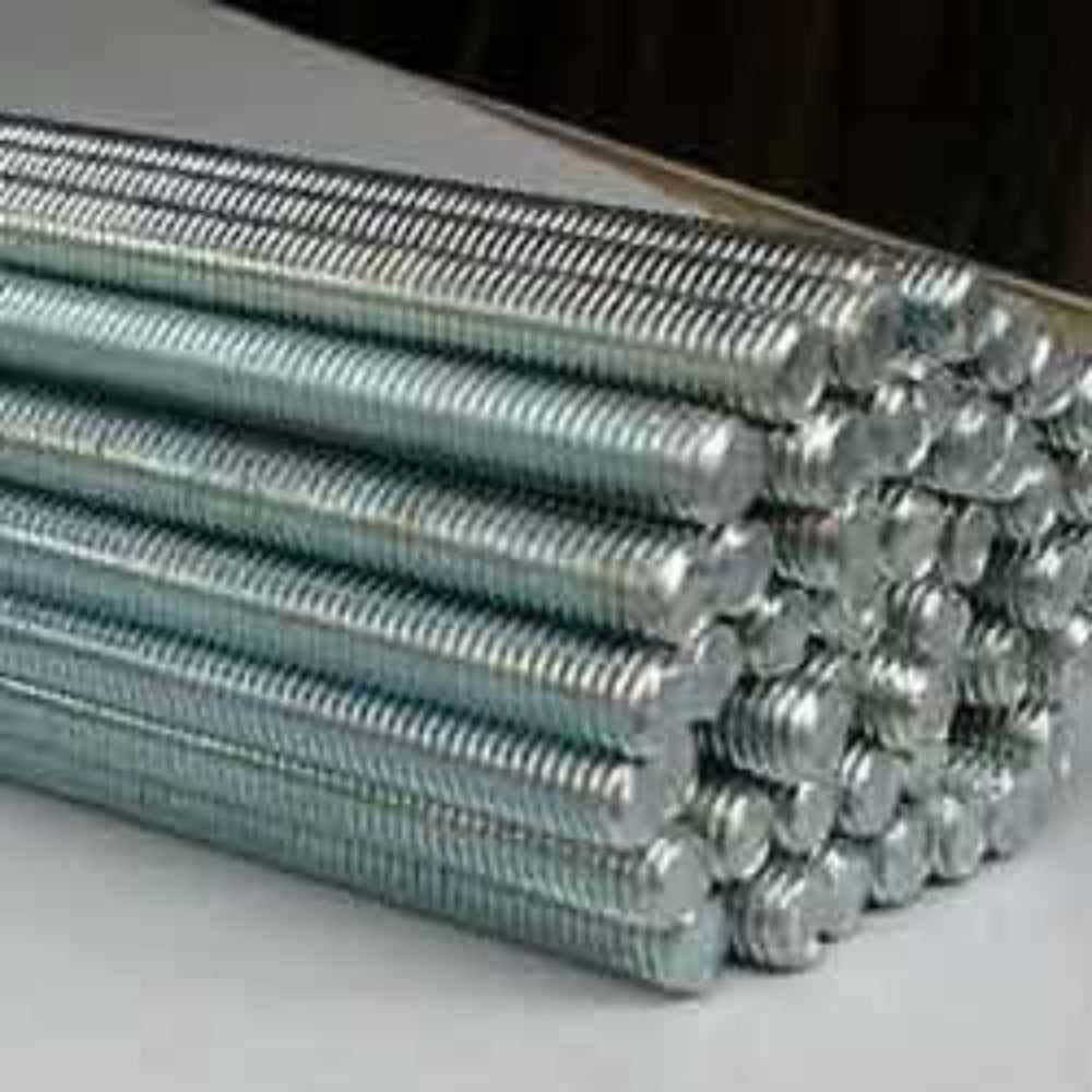 Rod; 8 Mm Gi Threaded Rod 3 M Length With 2 Nut And Washer Any Reputed Brand