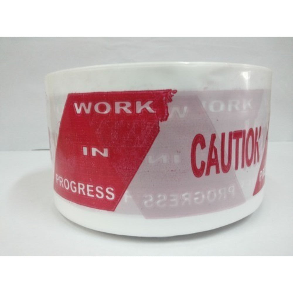 Tape,Safety Barrier:3 In Wd X 100 M Lg Roll,Alternate Red & White Stripes,Polypropylene/Hdpe/Ldpe