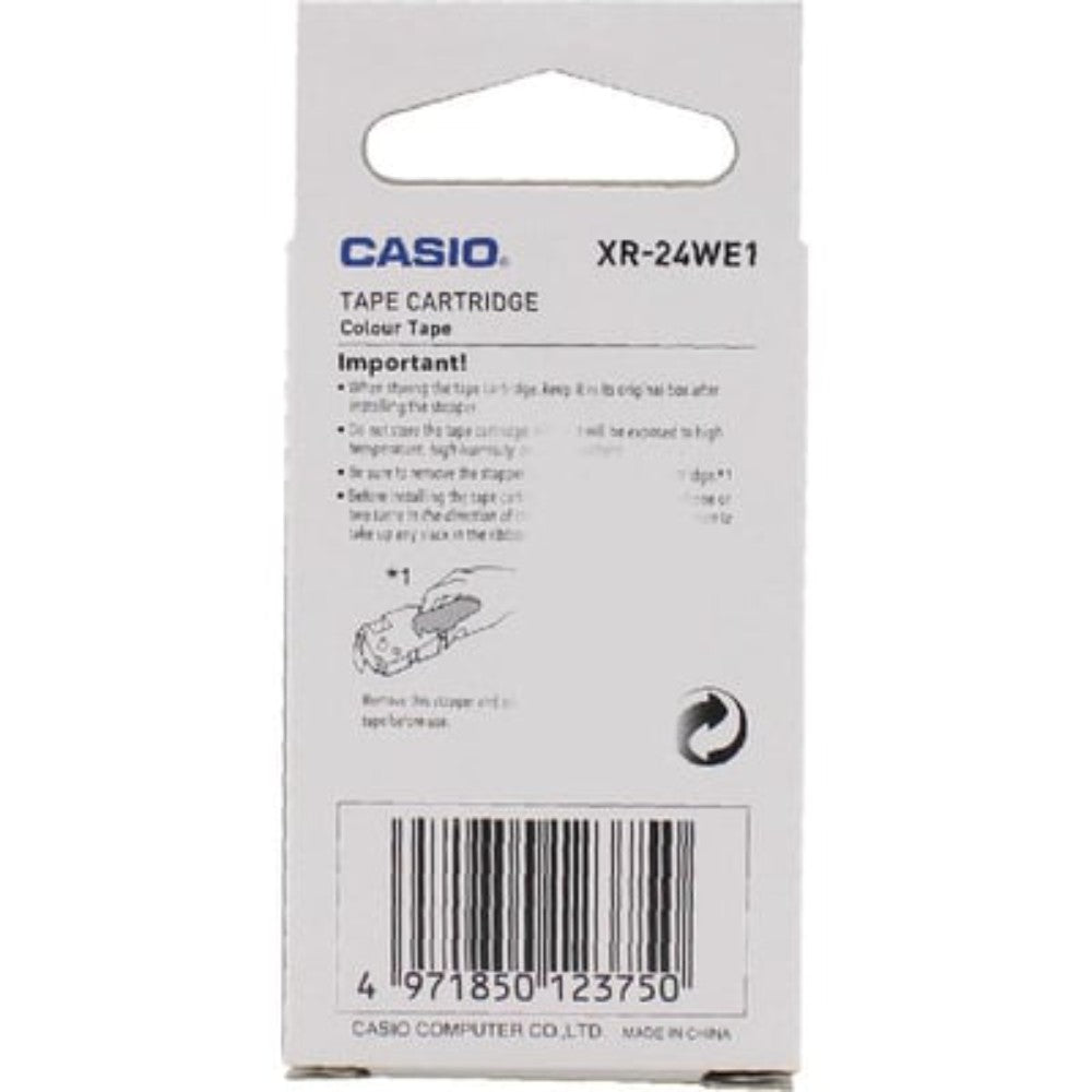 Tape Cartridge-24 Mm Black Ink White For Ez-Label Printer