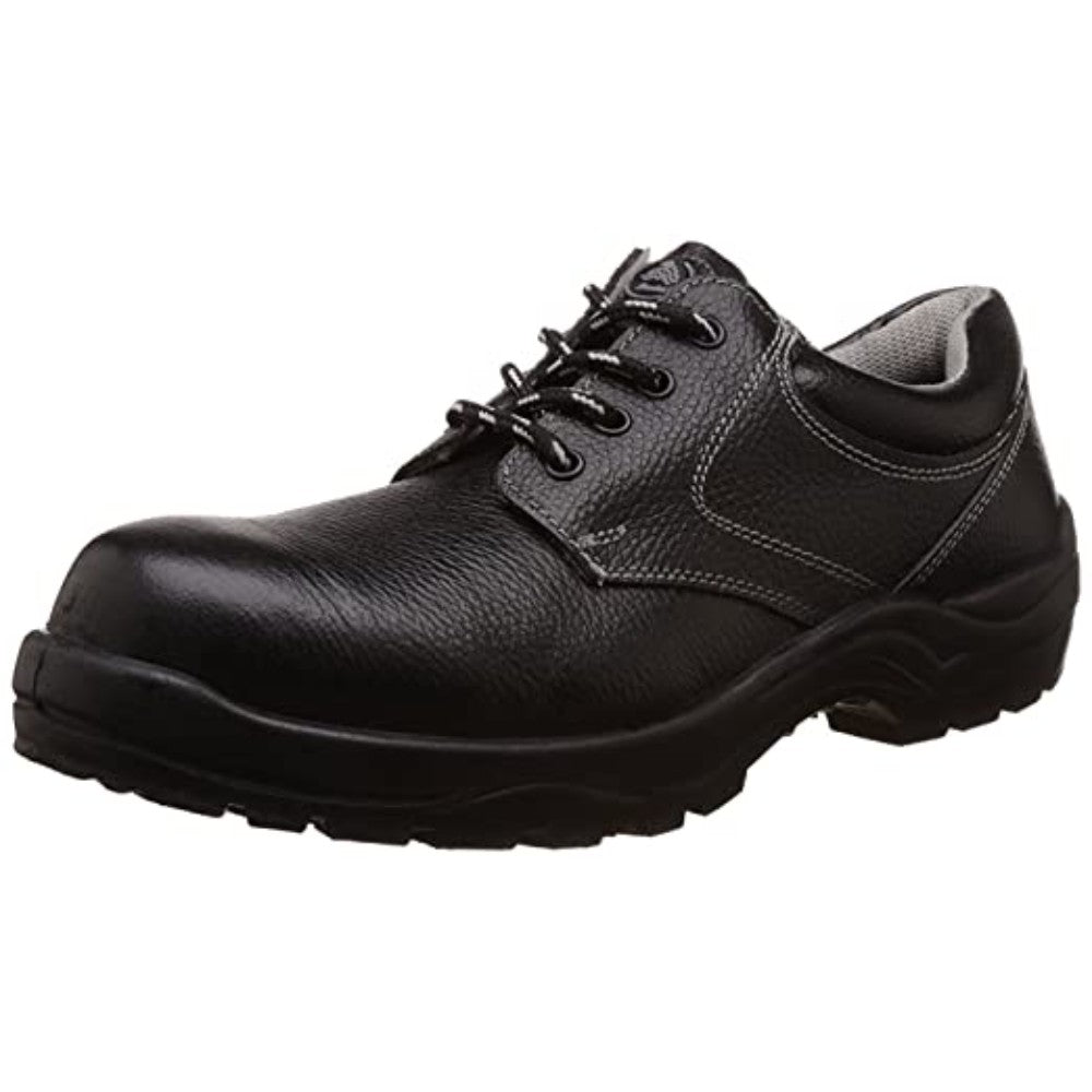 Shoes: Safety, Medium Cut Size:9 (Uk)  Color Black Material: Leather Black