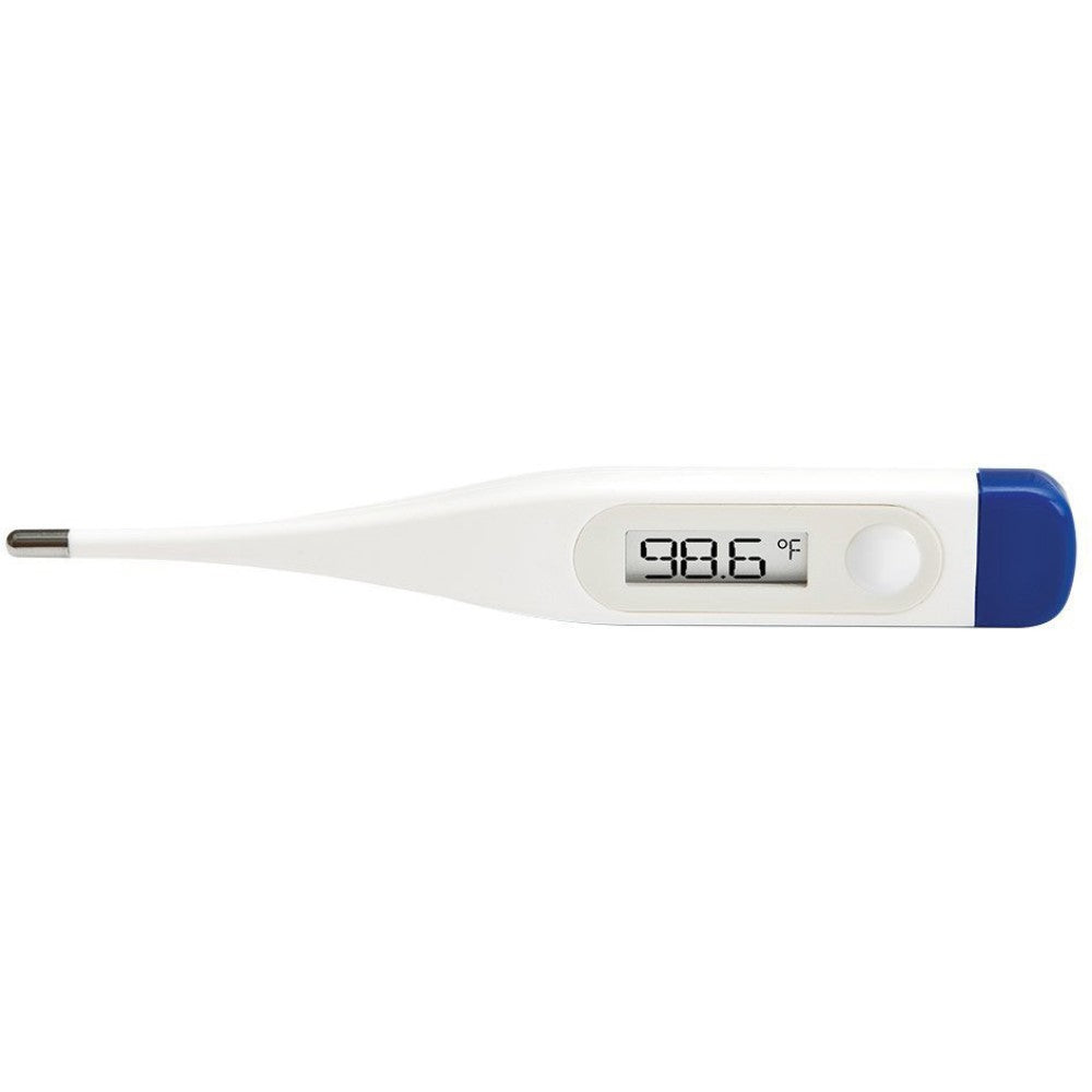 Thermometer, Clinical, Human, 90-109.9°F, Lcd, Red, 5 X 3/4 X 3/8 Inches 066-413R