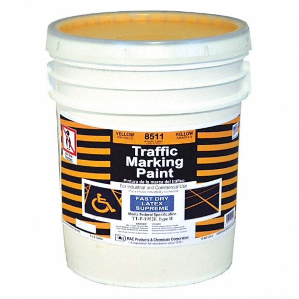 General Purpose Cutter, Model: Cu 5050 Gp Latex Acrylic-Base Traffic Zone Marking Paint, Yellow, 18.9L, Mfr. Model # 8511