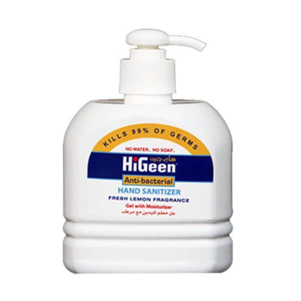 Tissue Facial White 2 8-3/16In Wd 8-3/8In Lg HIGEEN LEMON HAND SANITIZER GEL WITH MOISTURIZER 500 ML