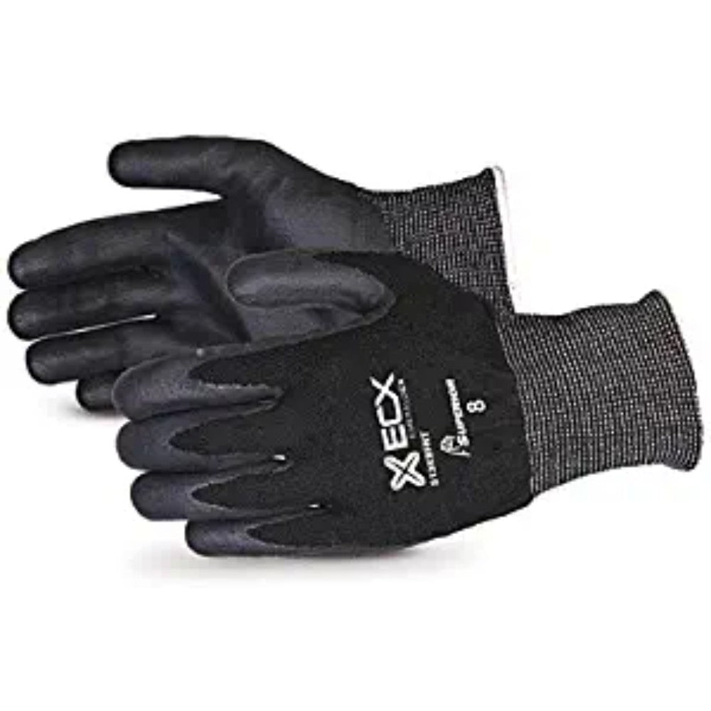 Gloves, Cut-Resistant, Nylon/Stainless Steel, Black, S13Kbfnt