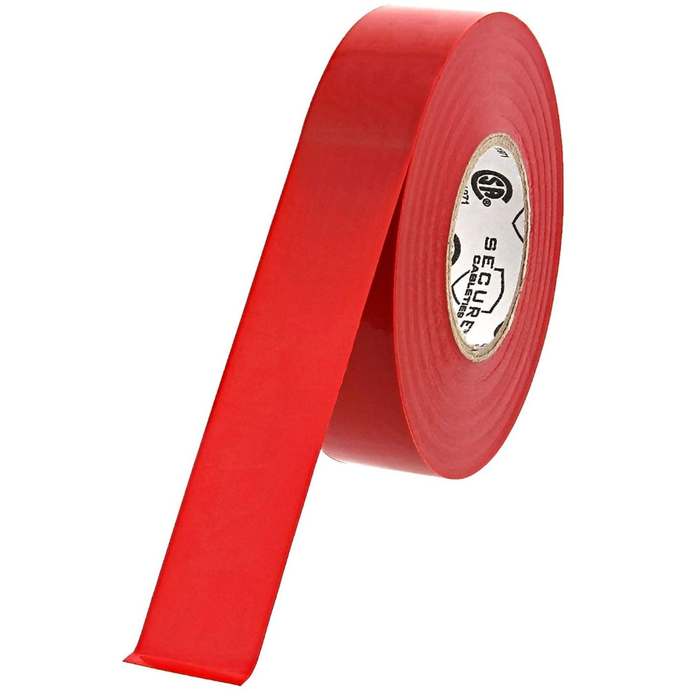 Tape, Electrical Insulating Tape, Color: Red, Size (Wxl):
3/41Nch X 66 Feet, Thickness: 0.178 Mm