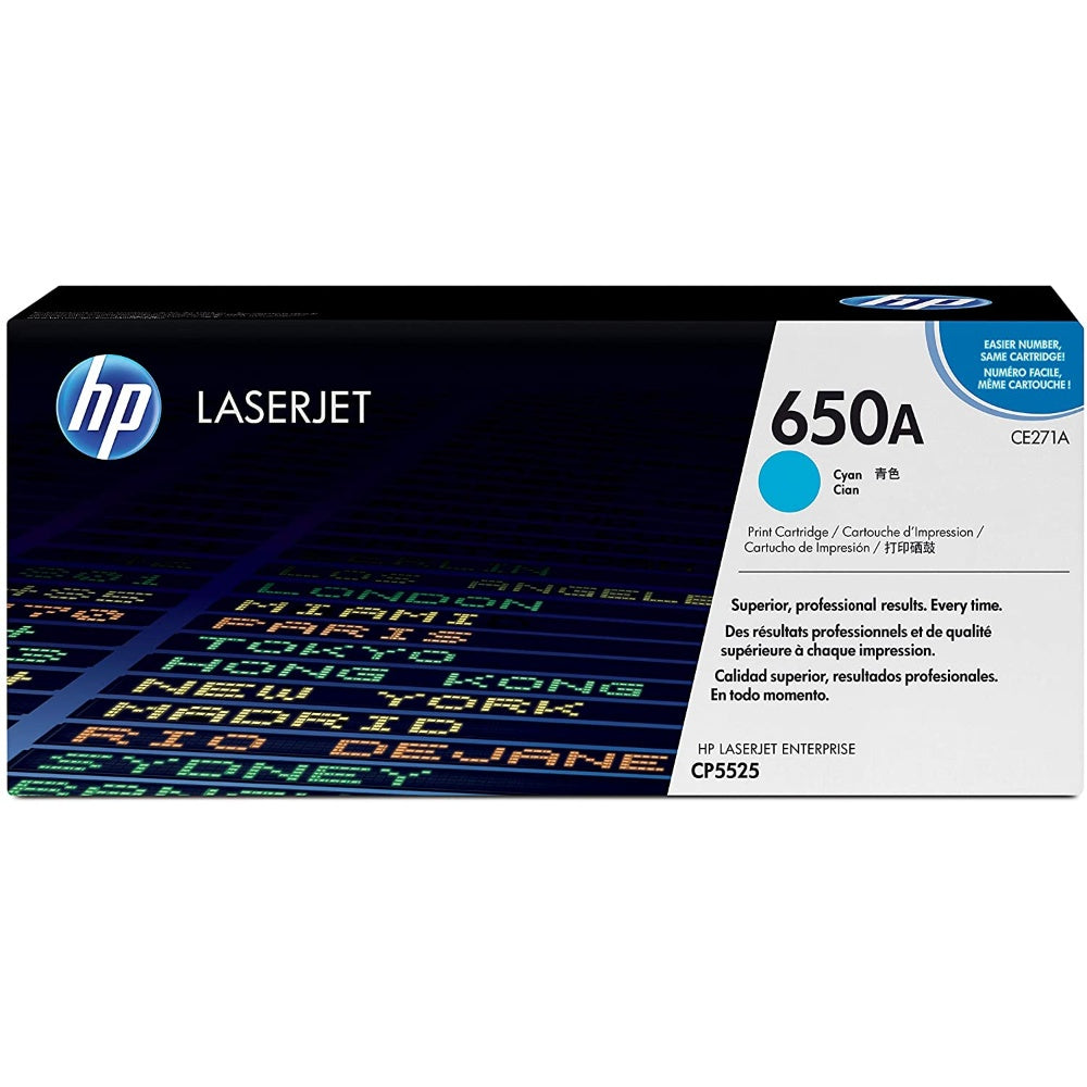 650A Hp Color Laser Jet Cyan Print Cartridge (-15.000 Pages) Ce271Ac