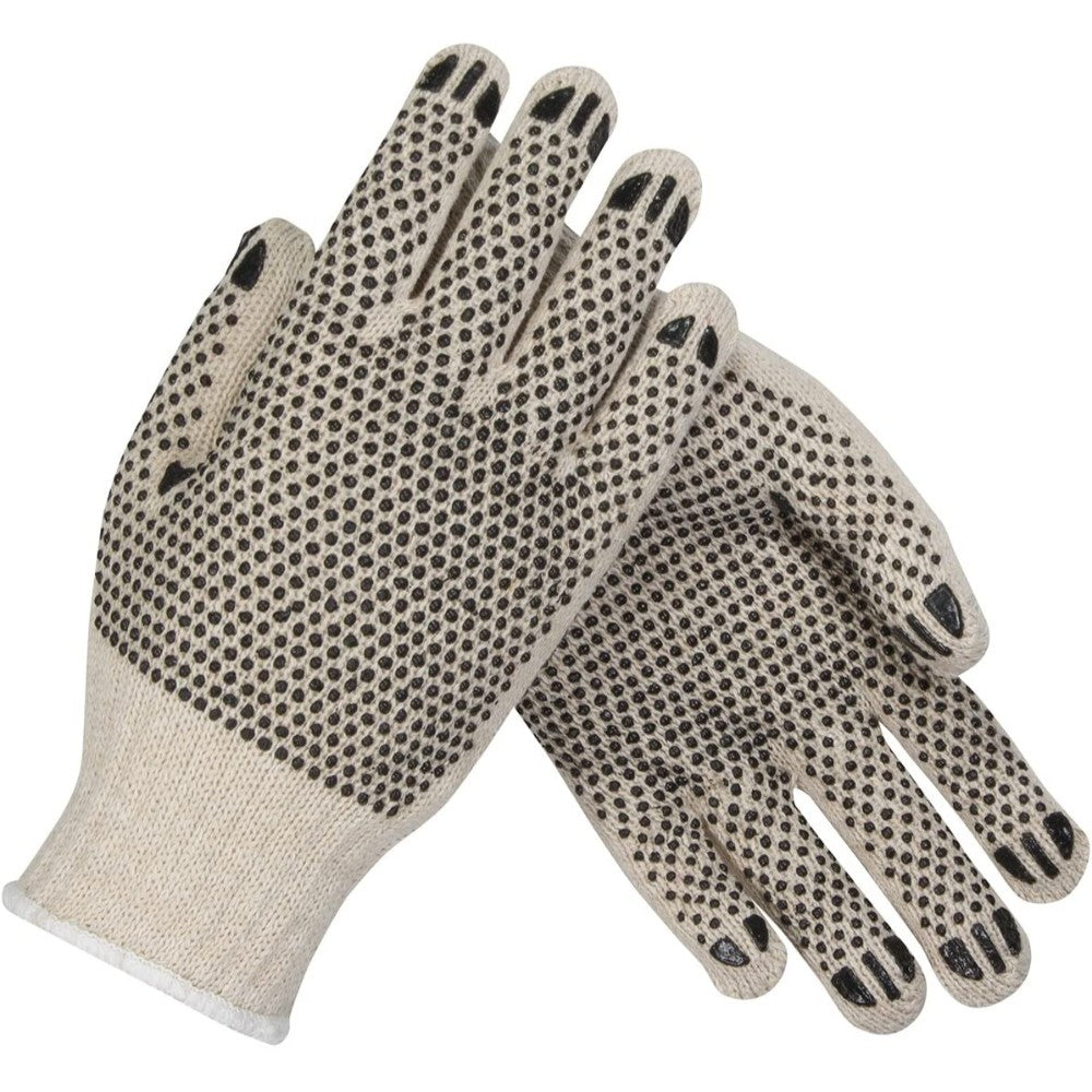 PIP  Seamless Knit Cotton/Polyester Glove with Double-Sided PVC Dot Grip, Regular Weight 	36110PDD/L