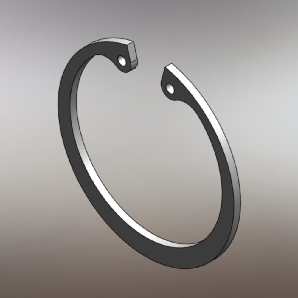 Ring, Retaining, Gym Equipment, Steel, Gray, 1-3/4 X 1/16 Inches 3202601