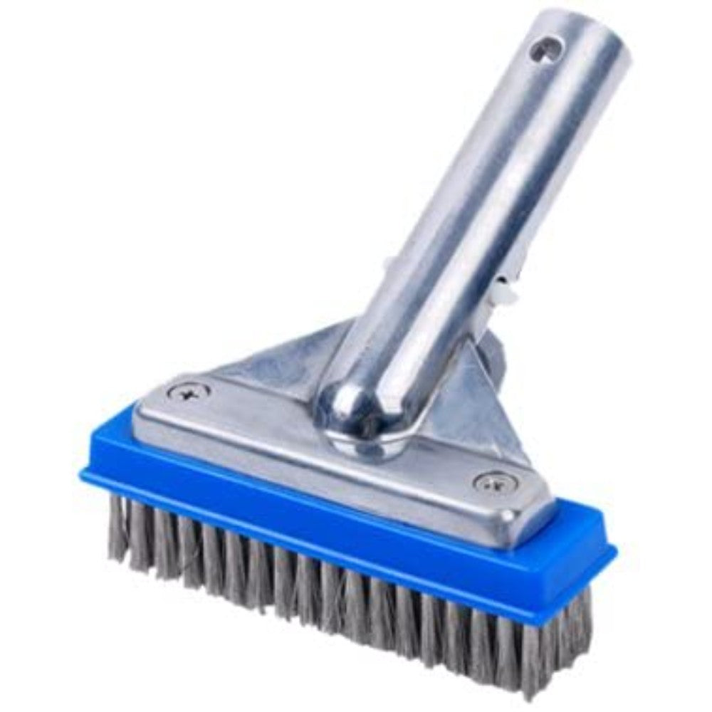 Brush, Cleaning, Pool, W/Handle, Stainless Steel, Blue, 5 X 5 Inches B00Kn7Erv8