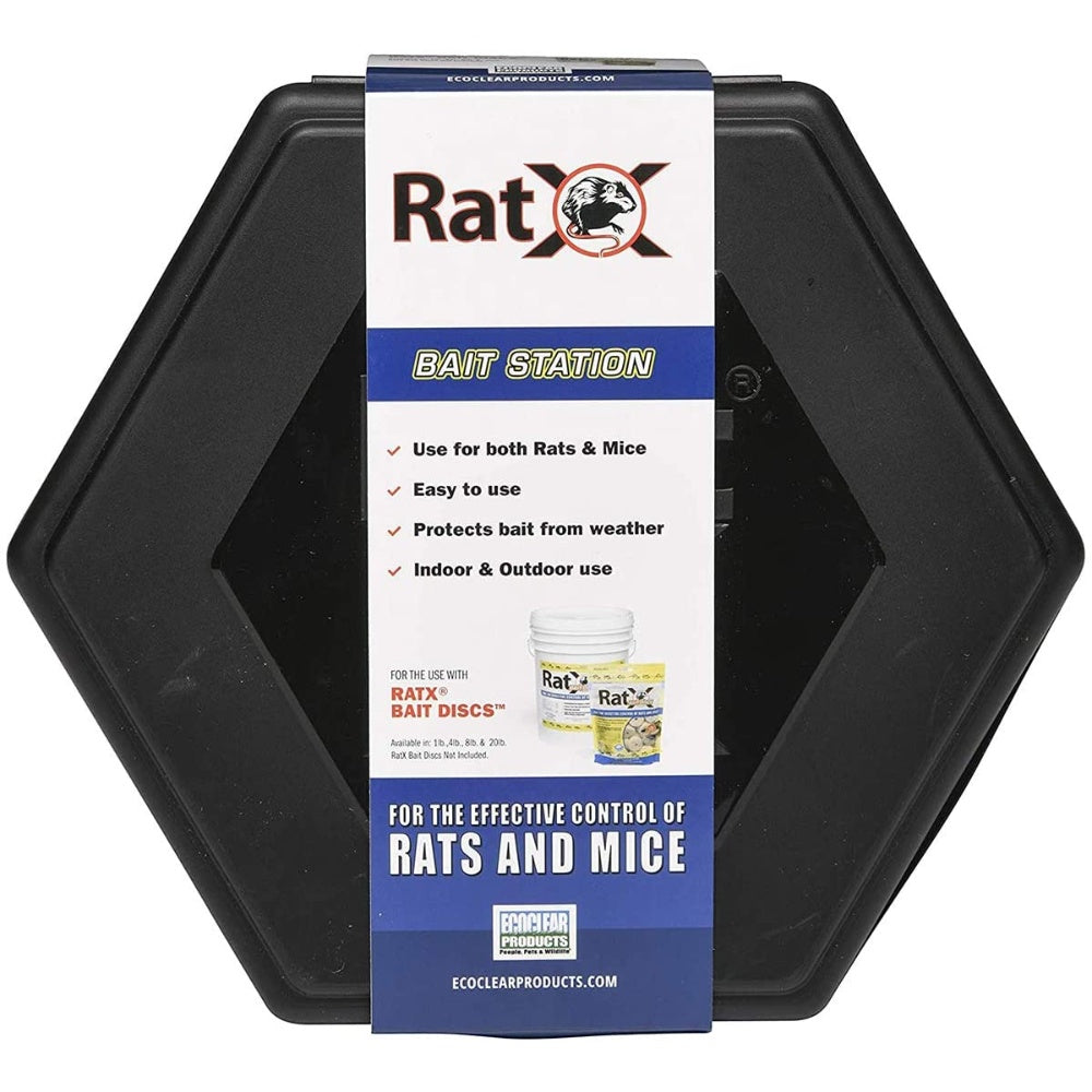 Container, Bait, Rodent, Plastic, Black, 11-1/2 X 12 X 6-1/2 Inches,
