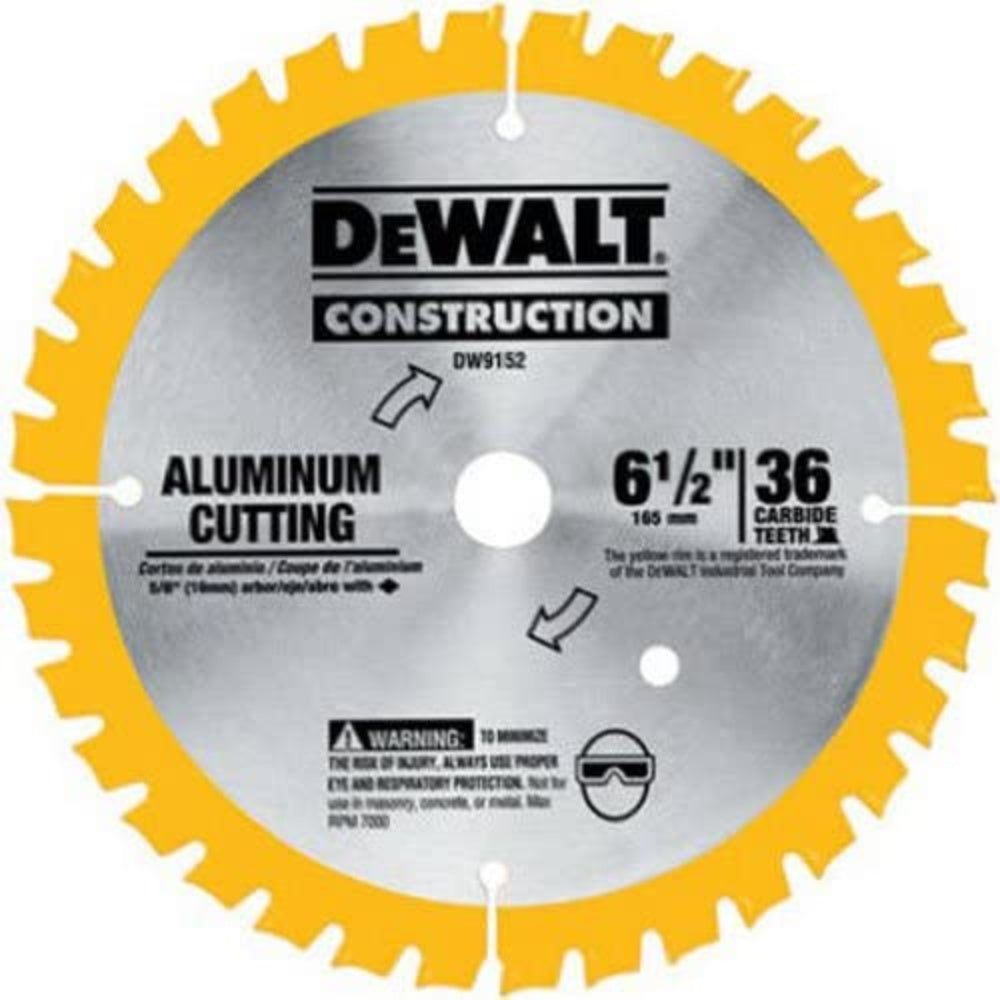 Dw9152 6-1/2 36T Alum Dewalt S20 Sawbla DW9152