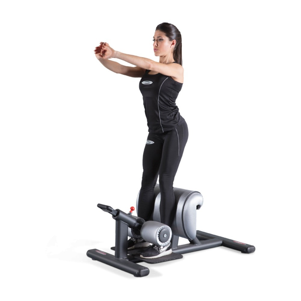 Exercise Machine, Gymnastic, Sissy Squat, Metal, 25.59 X 45.27 X 21.65 Inches 1Fe231