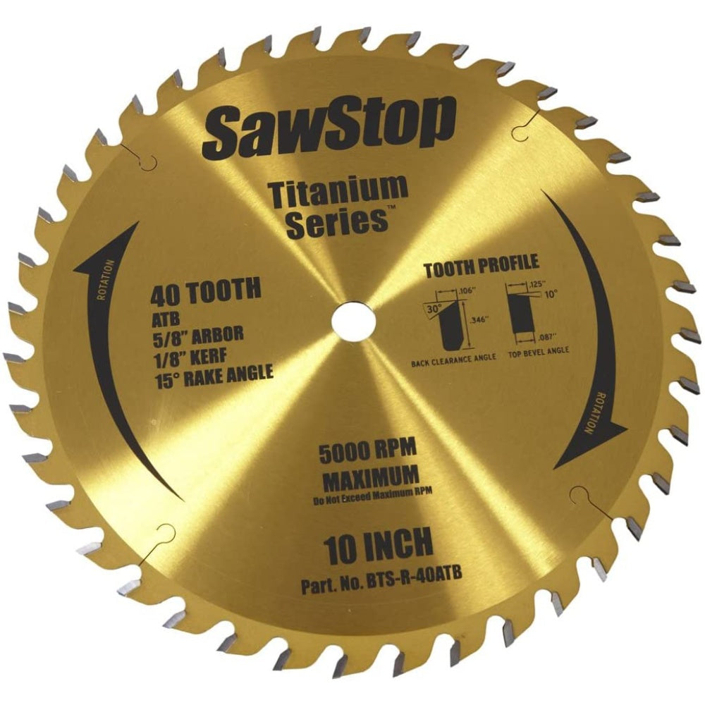 Blade, Circular Saw, 10 Inches X 40 Teeth BTS-R-40ATB