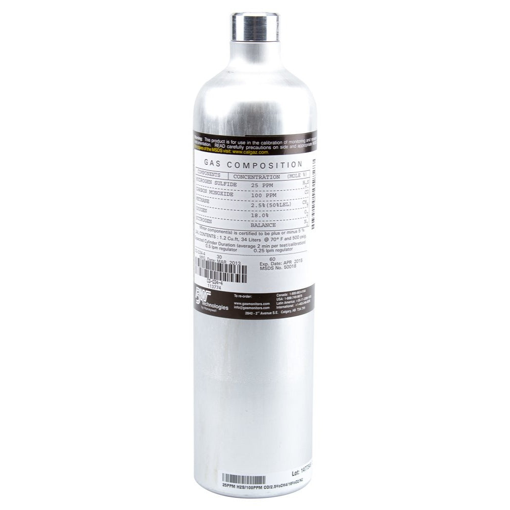 Cylinder, Aluminum, Calibration Gas, Cg-Q34-4