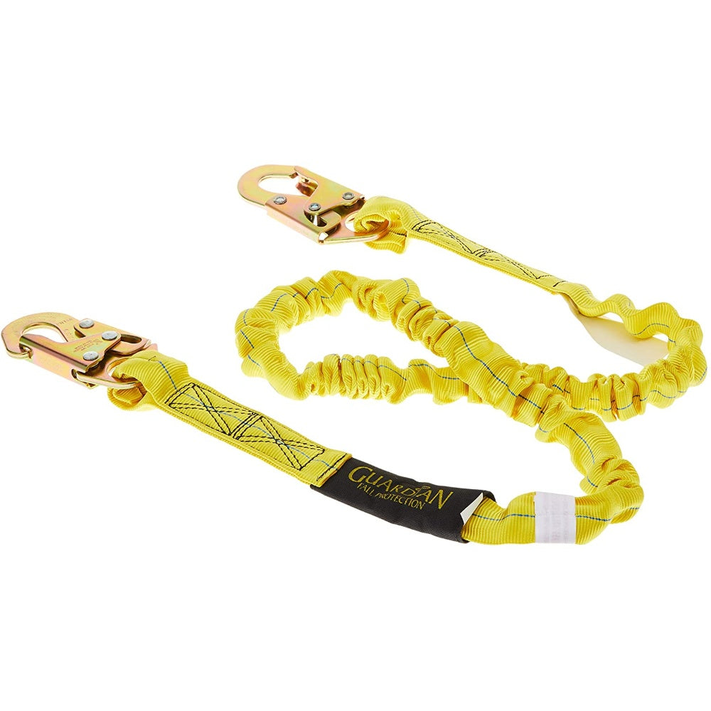 Guardian Fall Protection 11200 Is-72 6-Foot Internal Shock Lanyard With Snap Hooks 11200