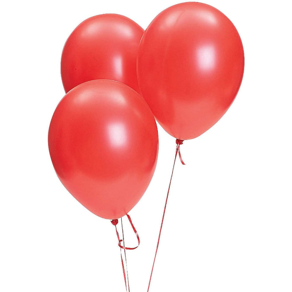 Red Metallic Latex Balloon