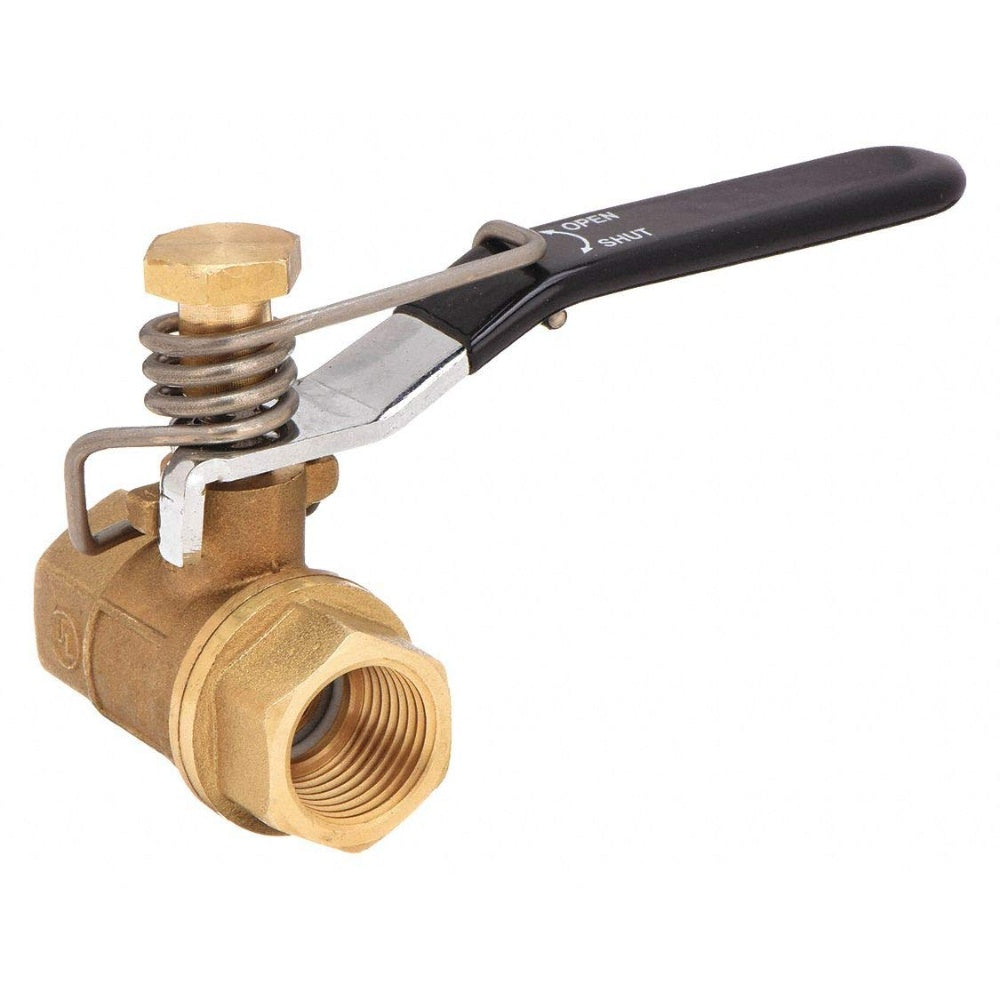 Valve, Poppet, Hull Drain, Brass, Fnpt, 0.75 X 2 Inches 51-3750