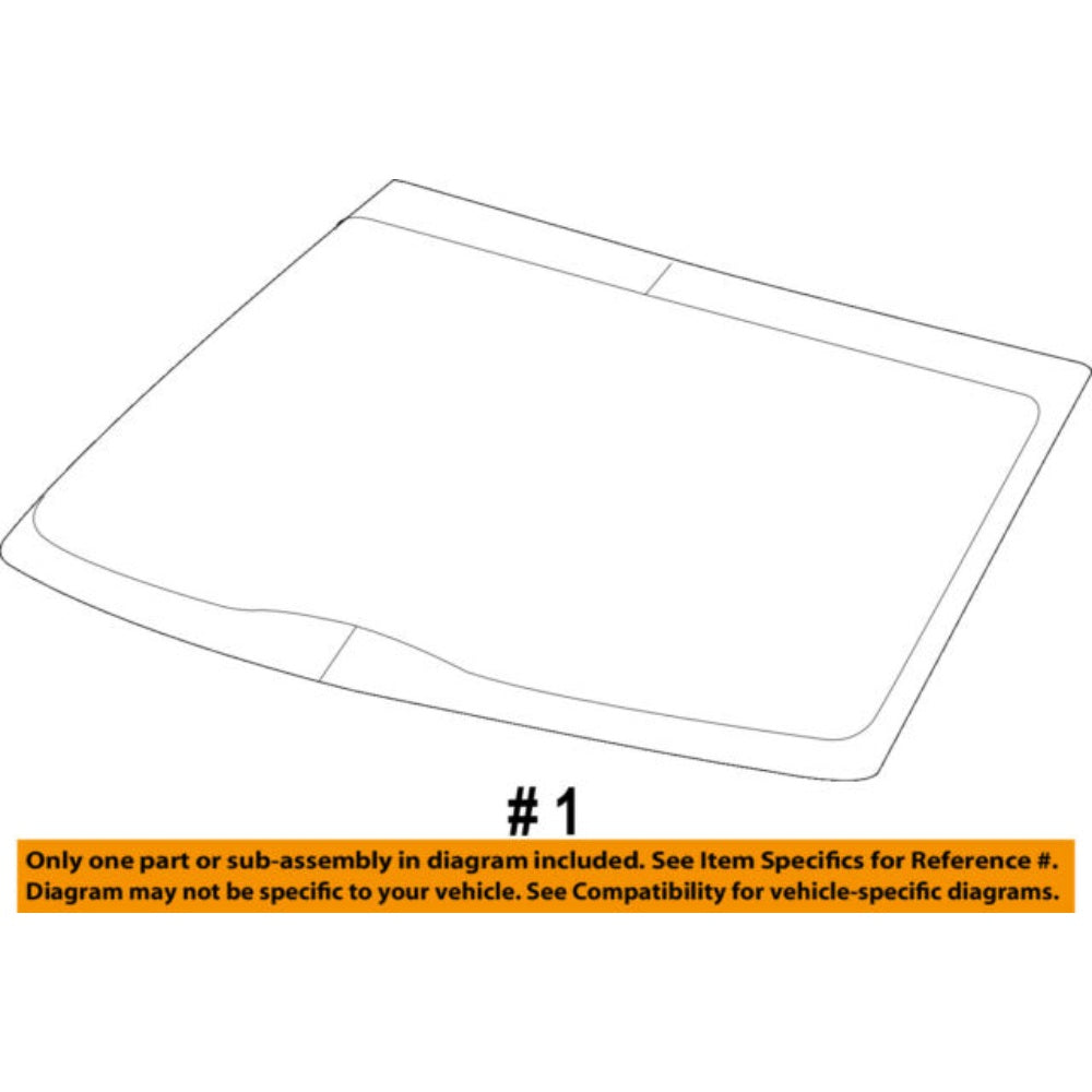 Glass, Windshield, 67 X 30 Inches 9L3Z-1503100-C