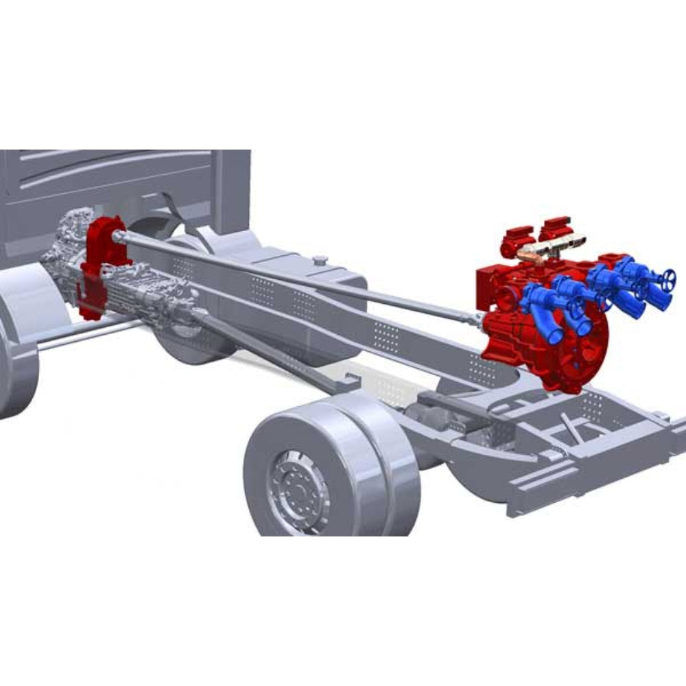 Power Takeoff, Transmission, Steel, Fire Truck, 11.44 X 8.19 Inches 2-54000-252