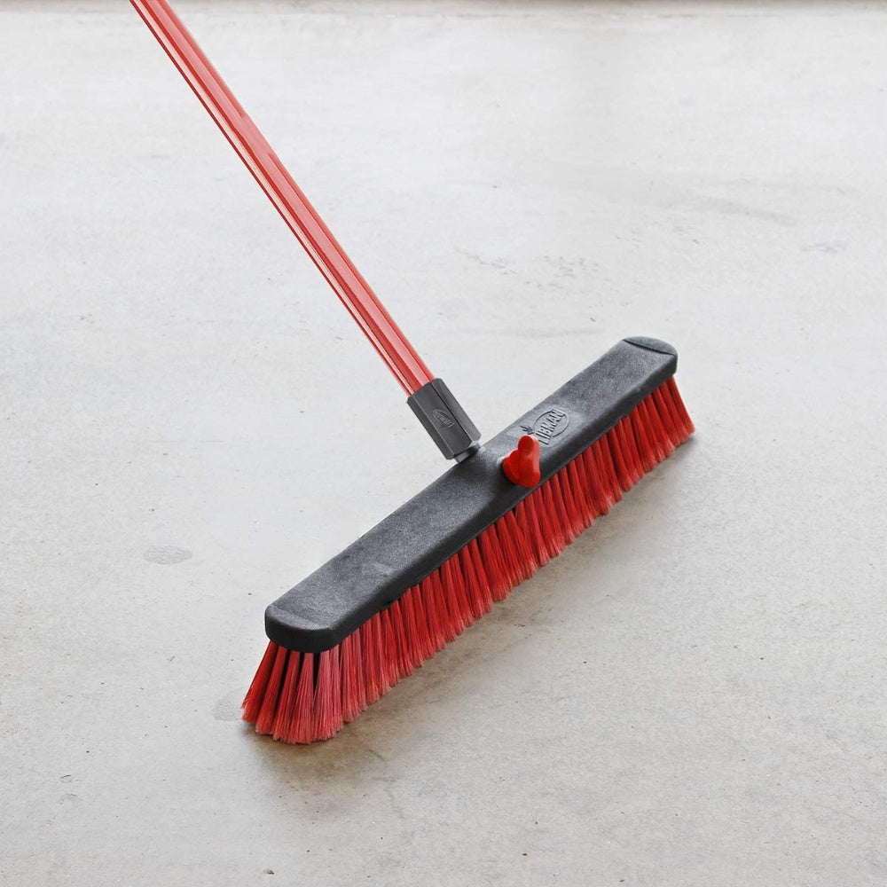 Broom, Push, Multi-Surface, W/Handle, 3" Trim, 24" 805