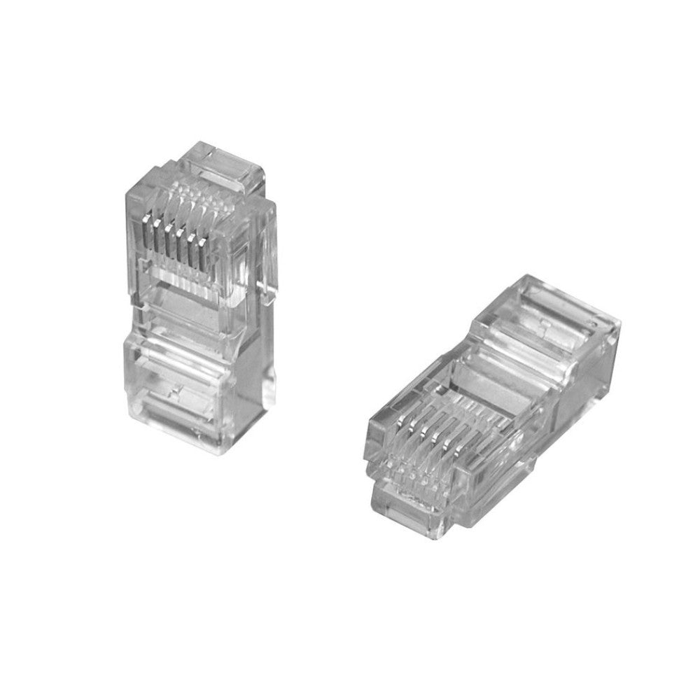 Connector, Modular Plug, Shielded, Cat3, Rj12, 6 Position, 2.79 - 6.85 Mm 6-555174-2