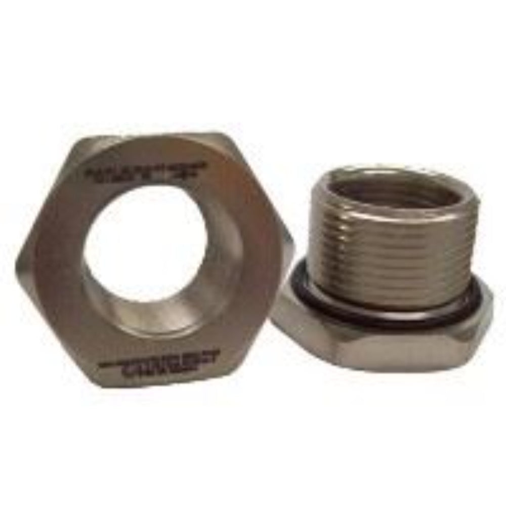 Reducer Bolt, Pipe, Tread, Nickel Plated, Brass, M25 To M20 R1.25.20.N.NT