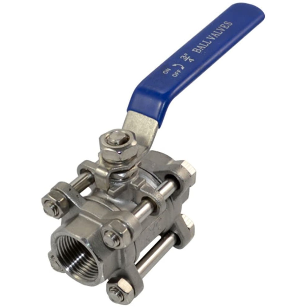 Valve, Ball, Threaded, Stainless Steel, 3/4 Inch SERIES 100-3/4