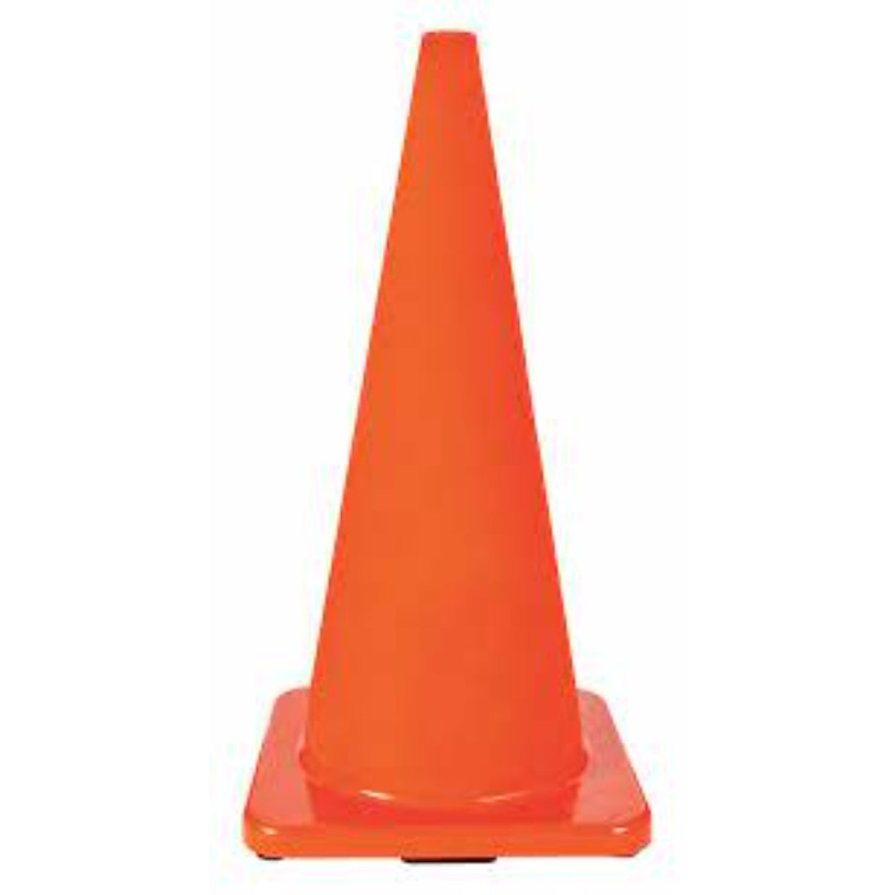 Cone, Trafic, Solid Orange, 28"