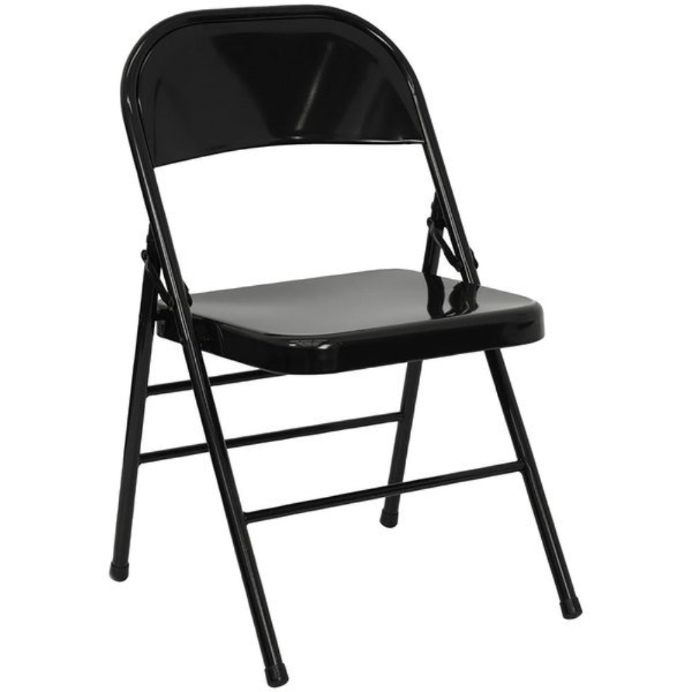 Chair, Folding, Steel, Black HF3-MC-309AS-BK-GG